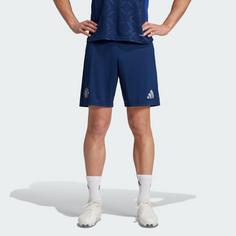 Rückansicht von adidas Manchester United 24/25 Auswärtsshorts Fußballshorts Herren Night Indigo