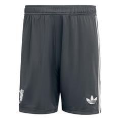 adidas Manchester United 24/25 Ausweichshorts Fußballshorts Herren Carbon