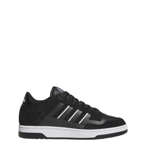 Rückansicht von adidas Rapid Court Low Schuh Sneaker Core Black / Carbon / Cloud White