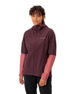 Rückansicht von VAUDE Women's Moab Rain Jacket II Outdoorjacke Damen cassis uni