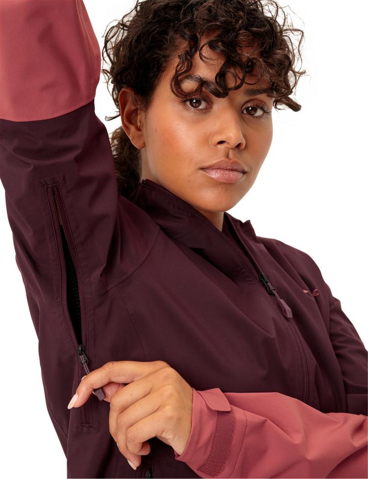 VAUDE VAUDE Women's Moab Rain Jacket II Fahrradjacke Damen - cassis uni - 0 | SportScheck