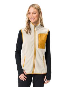 Rückansicht von VAUDE Women's Rosemoor Fleece Vest Outdoorweste Damen ecru