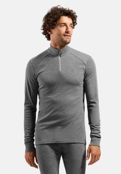 Rückansicht von Odlo ACTIVE WARM ECO Funktionsshirt Herren odlo steel grey melange(10183)