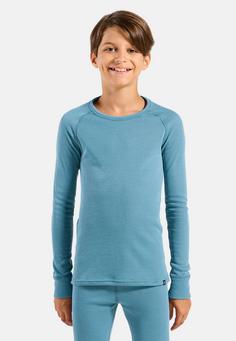 Rückansicht von Odlo ACTIVE WARM KIDS Funktionsshirt Kinder provincial blue(21090)