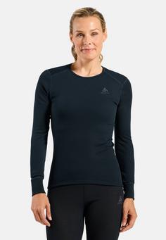 Rückansicht von Odlo ACTIVE WARM ECO Funktionsshirt Damen dark sapphire(20731)