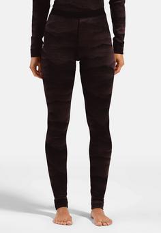 Rückansicht von Odlo Thermounterhose Damen fudge black(30912)