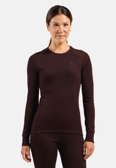 Rückansicht von Odlo ACTIVE WARM ECO Funktionsshirt Damen fudge(30910)