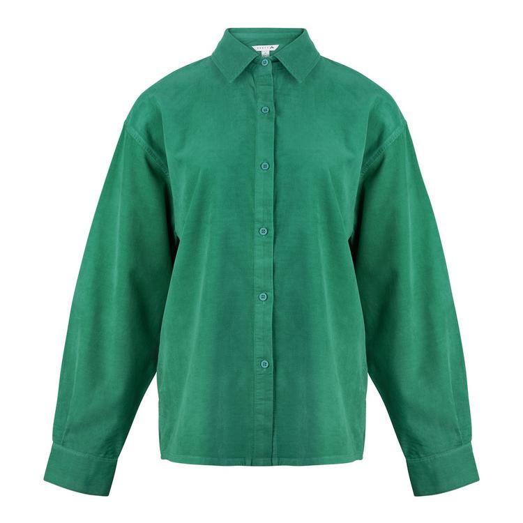 RUSTY RUSTY TAMMY CORD SHIRT Langarmbluse Damen - Emerald - 0 | SportScheck