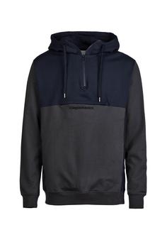 Cleptomanicx Hooded Block Hoodie Herren Sky Captain