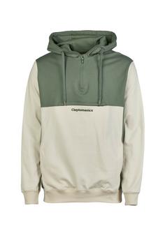 Cleptomanicx Hooded Block Hoodie Herren Laurel Wreath