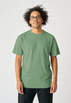 Rückansicht von Cleptomanicx Ligull Boxy 2 T-Shirt Herren Comfrey Green