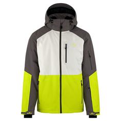 Jeff Green Nohr Skijacke Herren Dark Gull/Silver Birch/Lime Punch