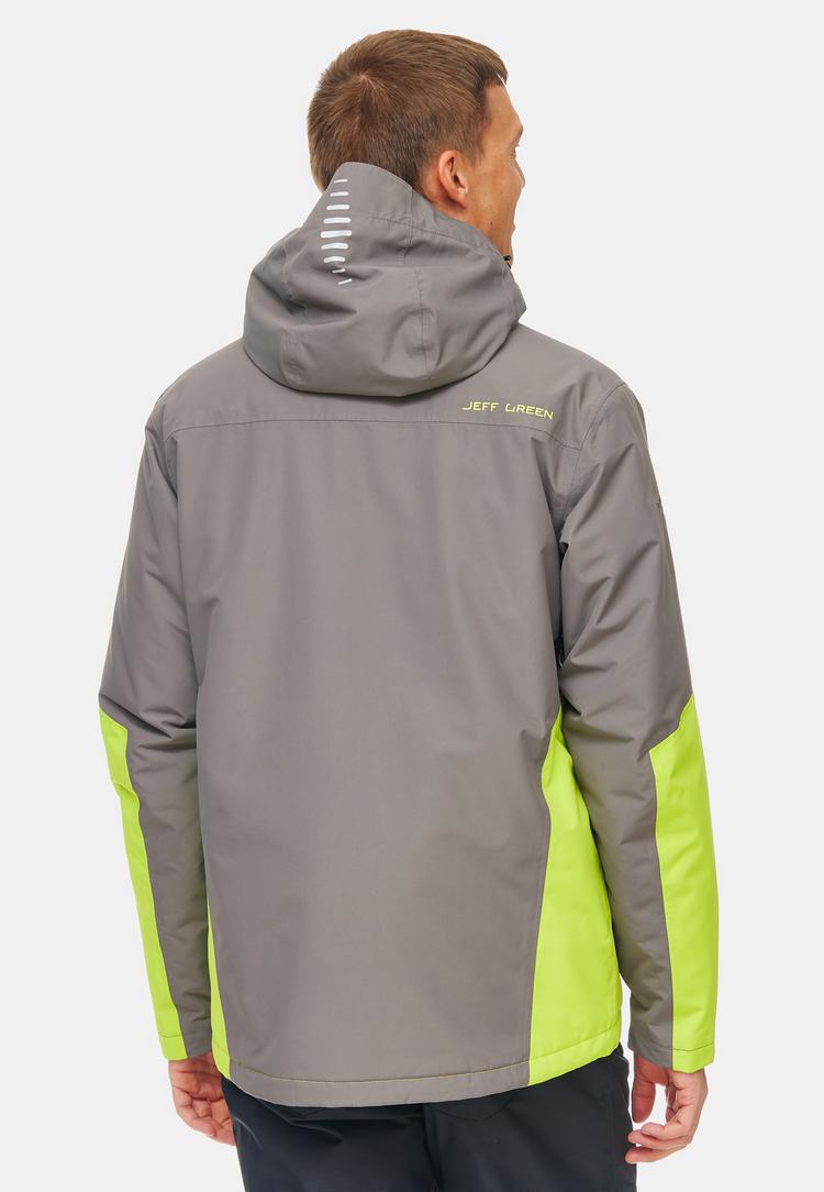 Jeff Green Jeff Green Nohr Skijacke Herren - Dark Gull/Silver Birch/Lime Punch - 1 | SportScheck