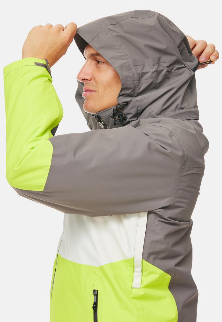 Jeff Green Jeff Green Nohr Skijacke Herren - Dark Gull/Silver Birch/Lime Punch - 6 | SportScheck