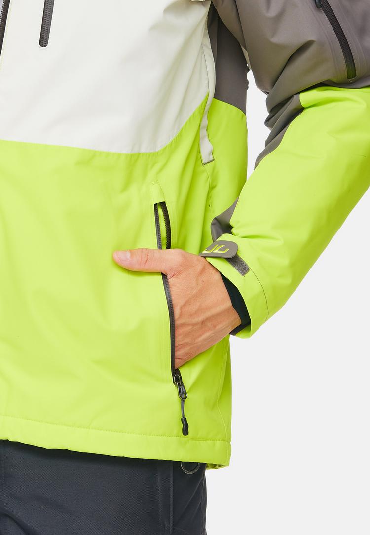 Jeff Green Jeff Green Nohr Skijacke Herren - Dark Gull/Silver Birch/Lime Punch - 15 | SportScheck