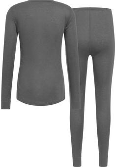 Rückansicht von Odlo ACTIVE WARM ECO UNI HERITAGE Wäscheset Herren dark grey melange(10734)