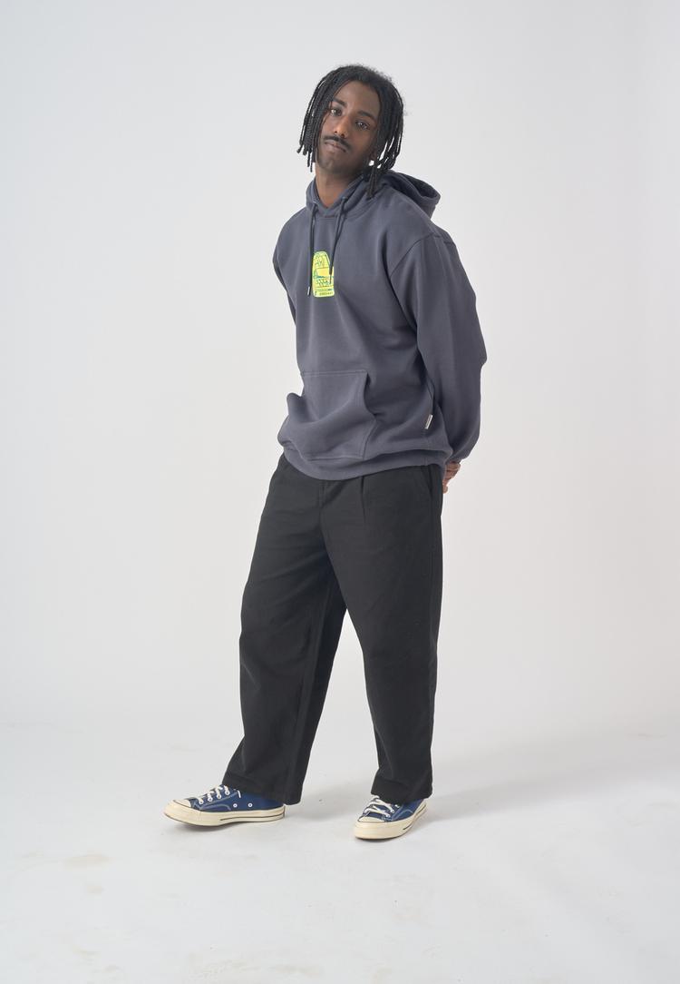 Cleptomanicx Cleptomanicx Boxy Hooded Sardinade Hoodie Herren - Blue Graphite - 1 | SportScheck