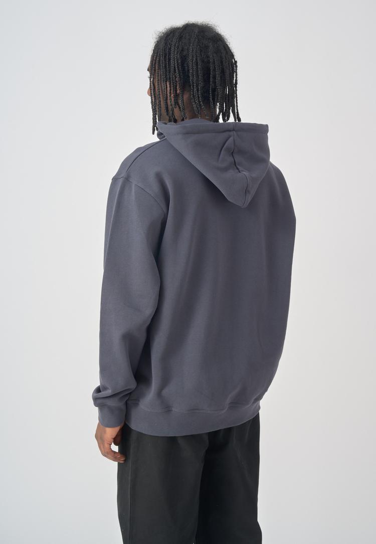 Cleptomanicx Cleptomanicx Boxy Hooded Sardinade Hoodie Herren - Blue Graphite - 2 | SportScheck