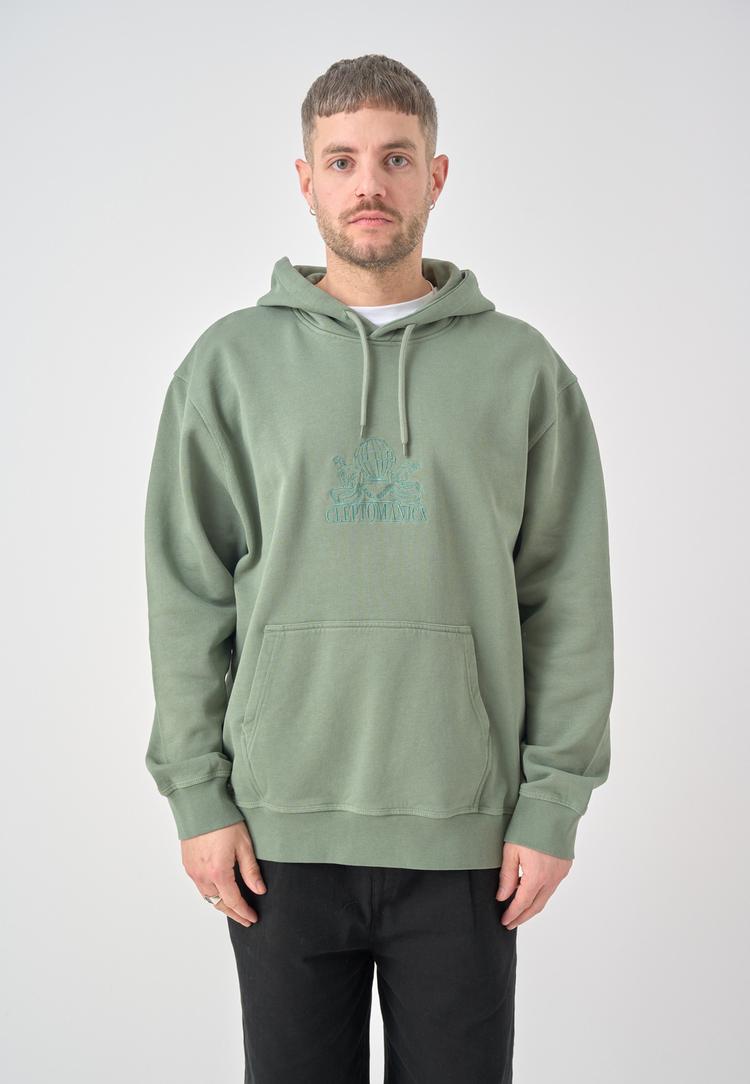 Cleptomanicx Cleptomanicx Boxy Hooded Residence Hoodie Herren - Laurel Wreath - 0 | SportScheck