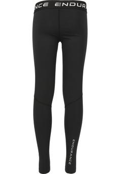 Rückansicht von Endurance Power Jr Tights Kinder 1001 Black