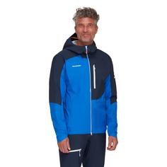 Rückansicht von Mammut Eiger Speed HS Hooded Hardshelljacke Herren azurit-night