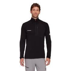 Rückansicht von Mammut Aenergy Light Half Zip Fleecepullover Herren black