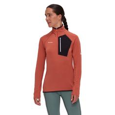 Rückansicht von Mammut Aenergy Light Fleecepullover Damen brick-black