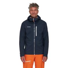 Rückansicht von Mammut Eiger Speed HS Hooded Hardshelljacke Herren night