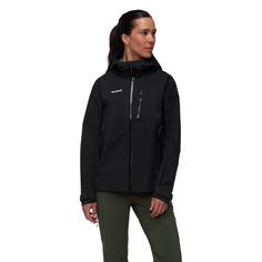 Rückansicht von Mammut Alto GuideHooded Hardshelljacke Damen black