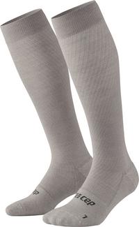 CEP KNEE HIGH FLIGHT KOMPRESSION Socken Herren - light grey