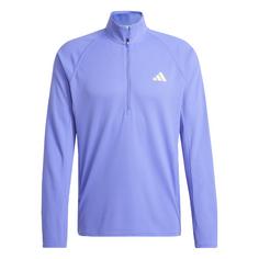 adidas Adizero Running Quarter-Zip Longsleeve Langarmshirt Herren Semi Cobalt Blue