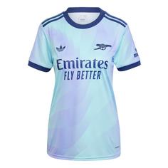 adidas FC Arsenal 24/25 Ausweichtrikot Fußballtrikot Damen Clear Aqua / Light Flash Purple