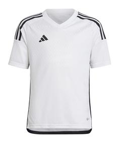 adidas Tiro 23 Competition Trikot Kids Fußballtrikot Kinder weissschwarz