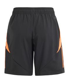 Rückansicht von adidas Tiro 24 Competition Downtime Short Kids Fußballshorts Kinder schwarzrot