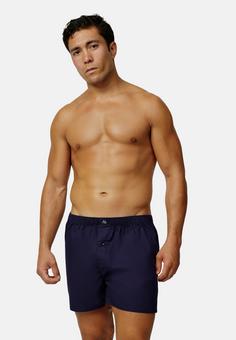 Rückansicht von DANISH ENDURANCE Weite American Boxers Boxershorts Herren blue/grey mix