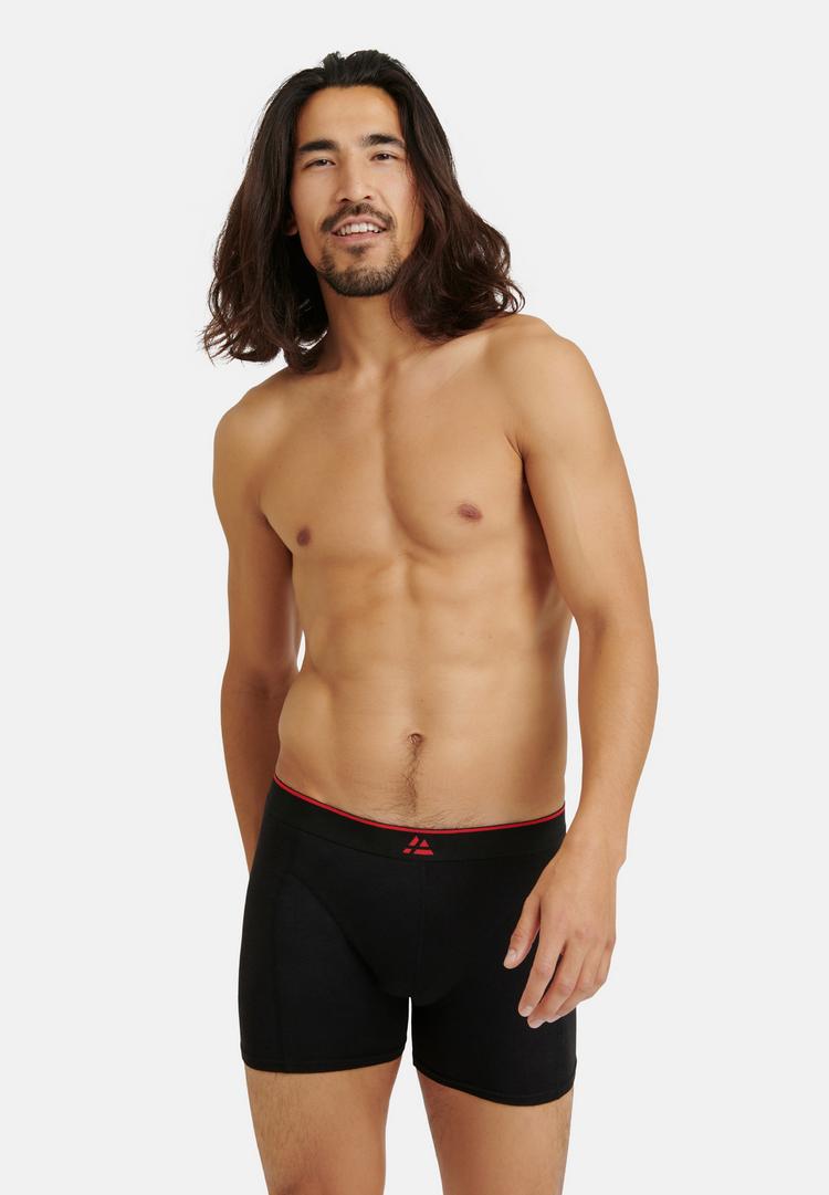 DANISH ENDURANCE DANISH ENDURANCE Bamboo Trunks Unterhose Herren - schwarz/rot - 0 | SportScheck