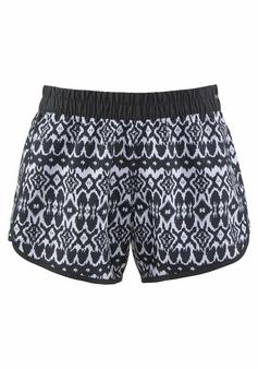 Lascana Badeshorts Badeshorts Damen schwarz-bedruckt