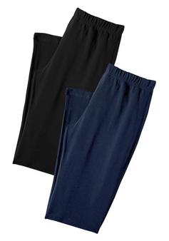 Vivance active Caprihose Caprihose Damen 1x schwarz, 1x blau