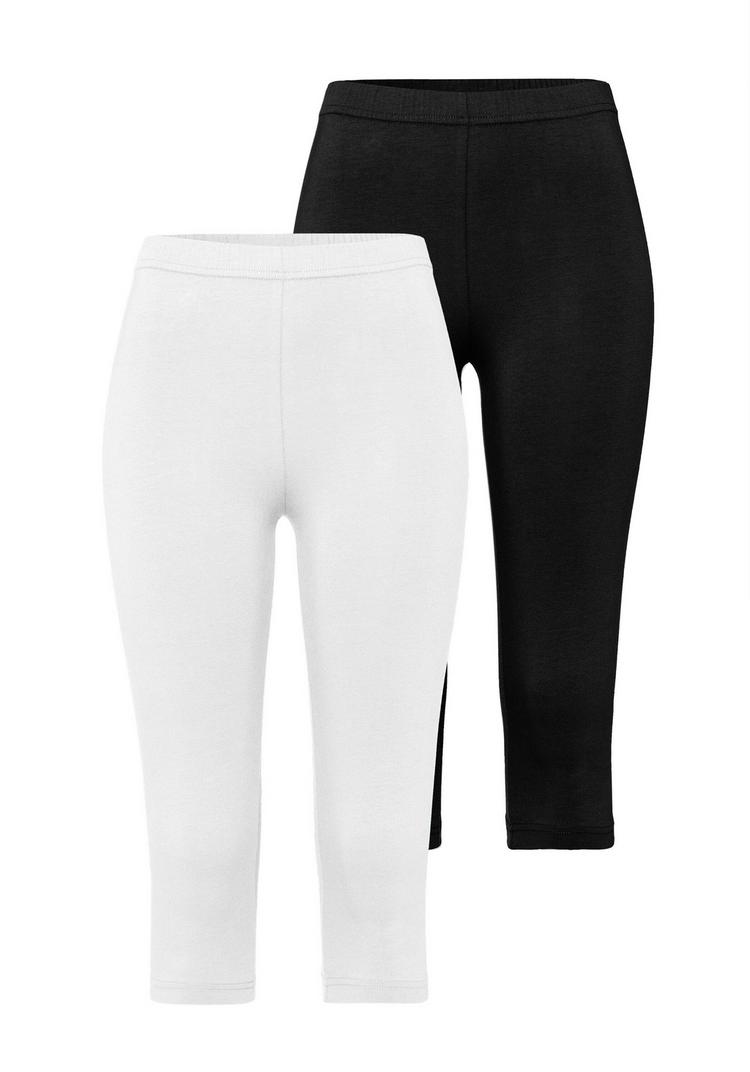 Vivance active Vivance active Caprileggings Tights Damen - wei&szlig; - schwarz - 0 | SportScheck