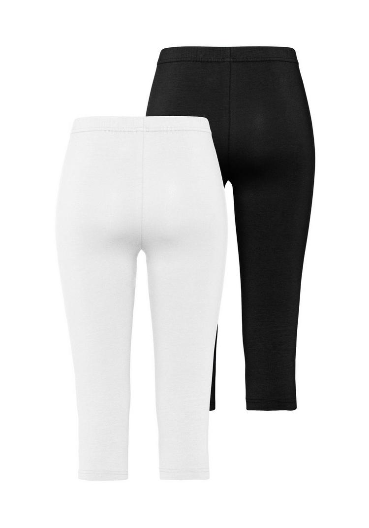 Vivance active Vivance active Caprileggings Tights Damen - wei&szlig; - schwarz - 0 | SportScheck