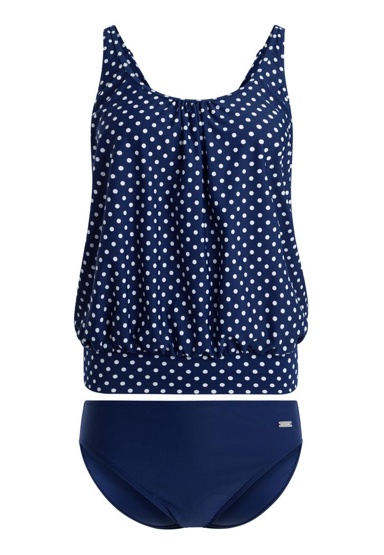 Lascana Lascana Oversize-Tankini Bikini Set Damen - marine-wei&szlig; - 0 | SportScheck
