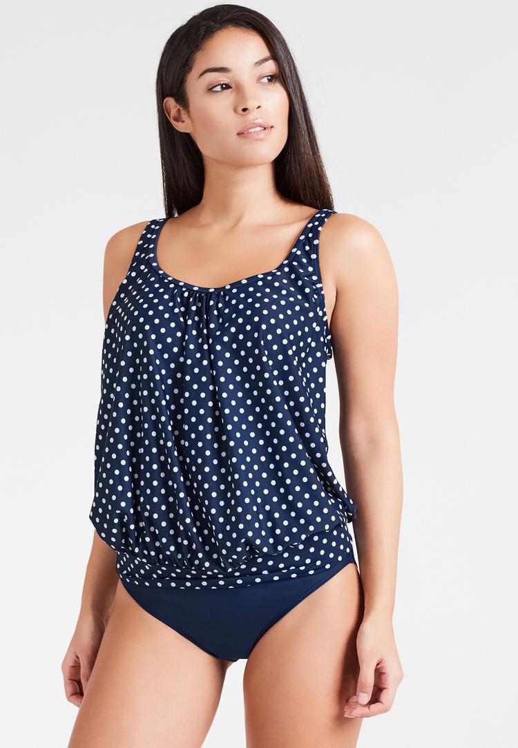 Lascana Lascana Oversize-Tankini Bikini Set Damen - marine-wei&szlig; - 1 | SportScheck