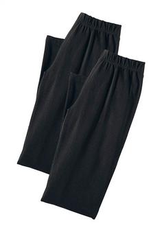 Vivance active Caprihose Caprihose Damen 2x schwarz