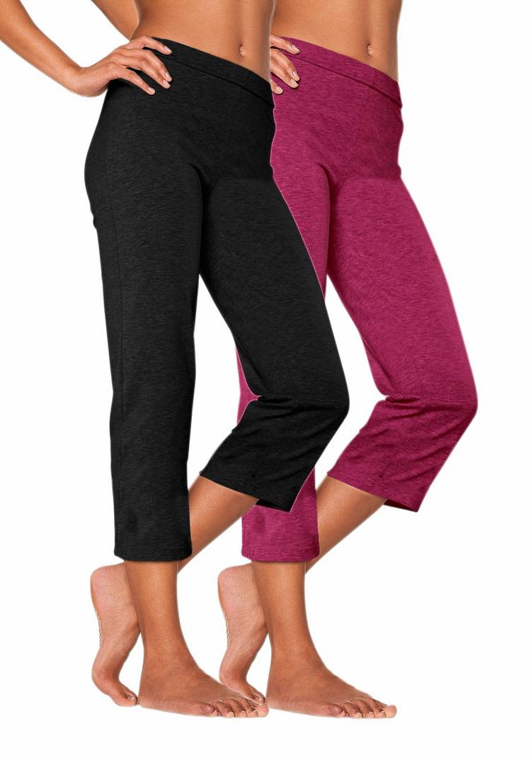 Vivance active Vivance active Caprihose Caprihose Damen - schwarz - himbeere - 0 | SportScheck