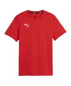 PUMA teamGOAL Casual T-Shirt Kids Funktionsshirt Kinder rotweiss