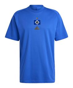 adidas Hamburger SV Z.N.E. T-Shirt Fanshirt blau