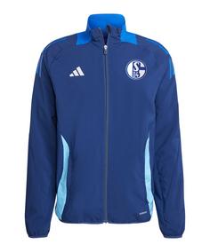 adidas FC Schalke 04 Jacke Dunkel Trainingsjacke blau