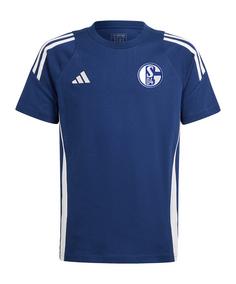 adidas FC Schalke 04 T-Shirt Kids Dunkel Fanshirt Kinder blau