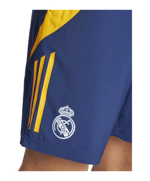 Rückansicht von adidas Real Madrid Downtime Short Fußballshorts blauorange