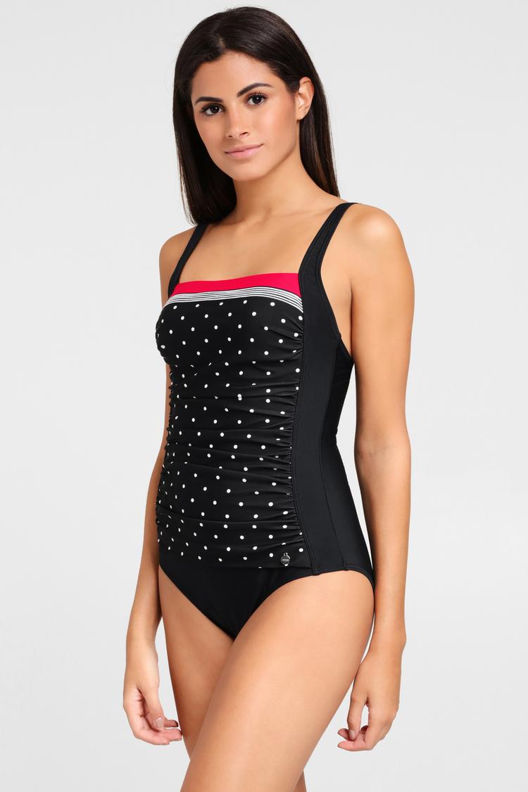 Lascana Lascana Badeanzug Badeanzug Damen - schwarz-rot - 3 | SportScheck